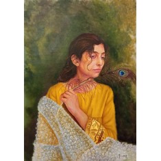 Zeenat Khan, 20 x 30 Inch, Oil on Canvas, AC-ZEEK-002